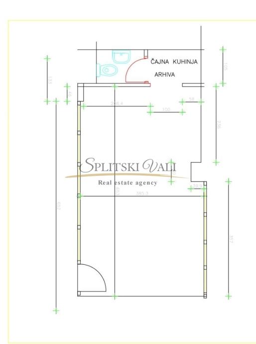 UREDSKI POSLOVNI PROSTOR 30M2 - BLIZU POLJUDA