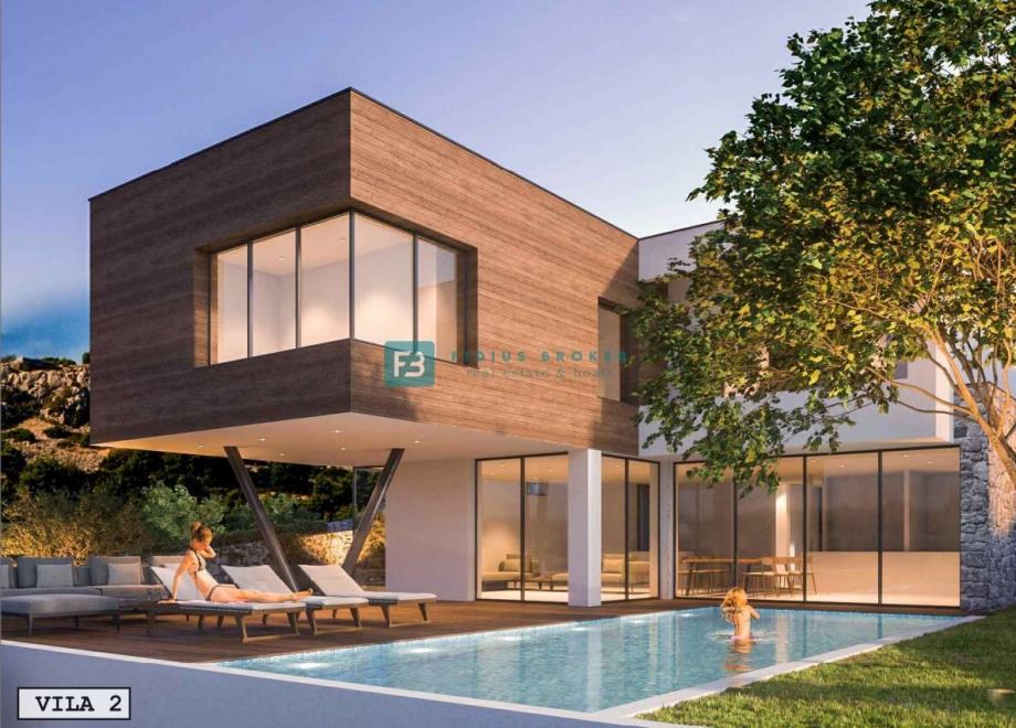 VODICE, novi projekt, luksuzna villa, pogled na more, bazen, V2 (prodaja)