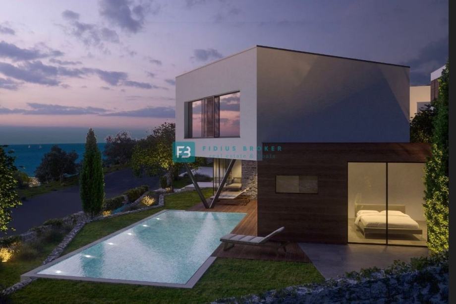 VODICE, novi projekt, luksuzna villa, pogled na more, bazen, V4 (prodaja)