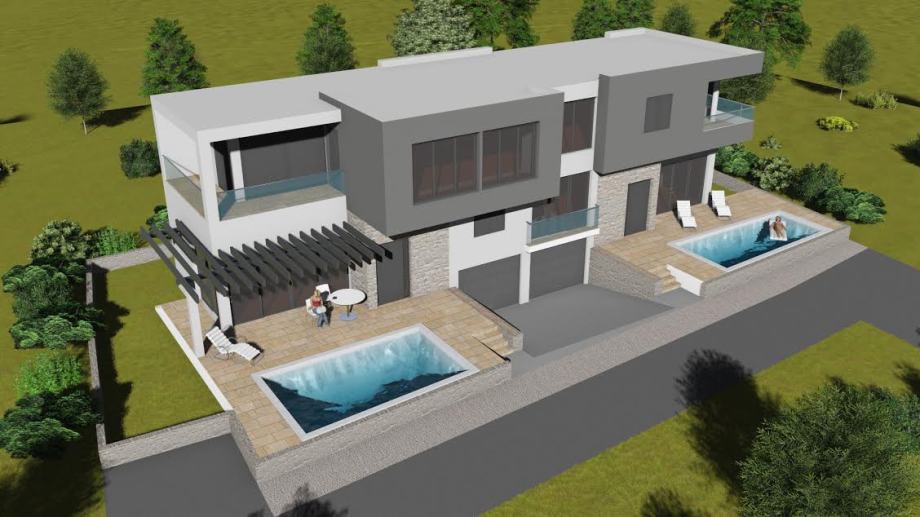 Vodice- Srima- 200 m do mora kuća sa bazenom i garažom, (prodaja)