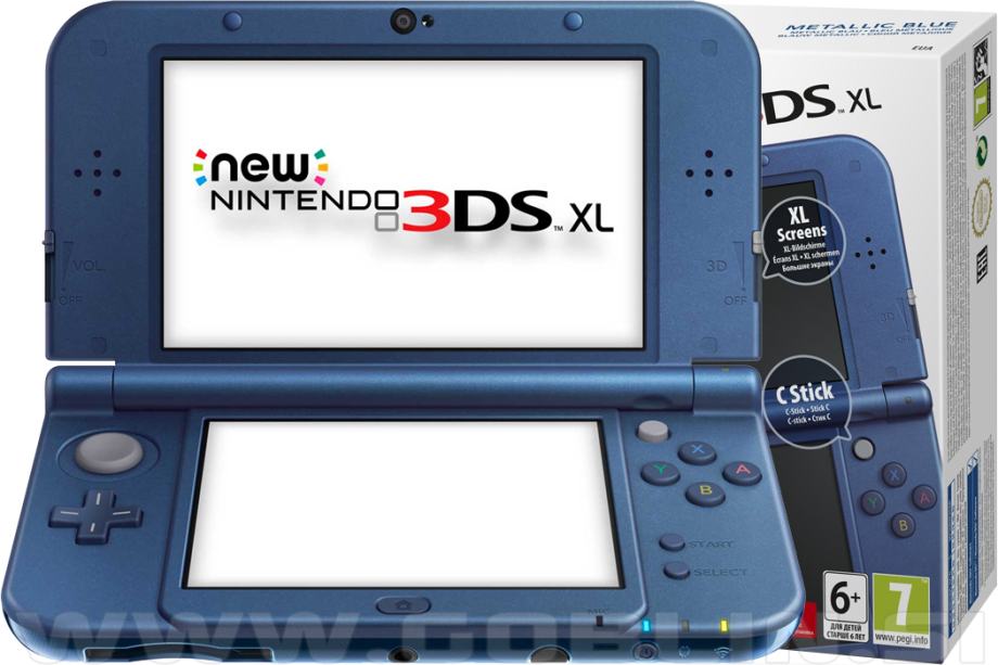 New Nintendo 3DS XL metalik plavi + R4 3DS Gold v2016 + mem. kar. 4GB