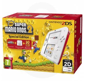 Nintendo 2DS White/Red 4GB + Super Mario Bros. 2,TRGOVINA,NOVO!