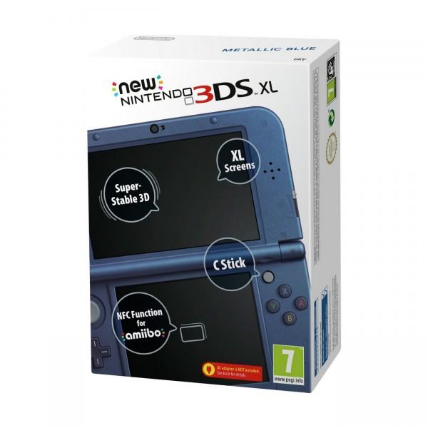 NINTENDO New 3DS XL, Metallic plava,novo u trgovini,račun,gar 1 g