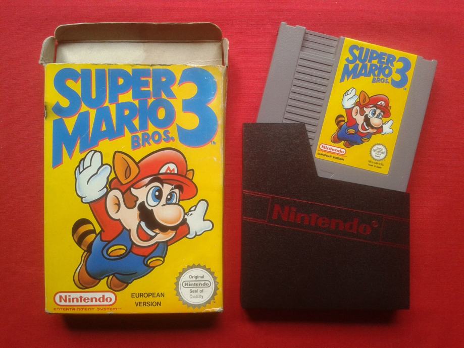 Nintendo NES igra Super Mario Bros. 3 (box + dust cover)
