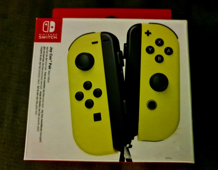 Nintendo Switch Joy-Con Pair Neon Yellow,novo za NS prodajem