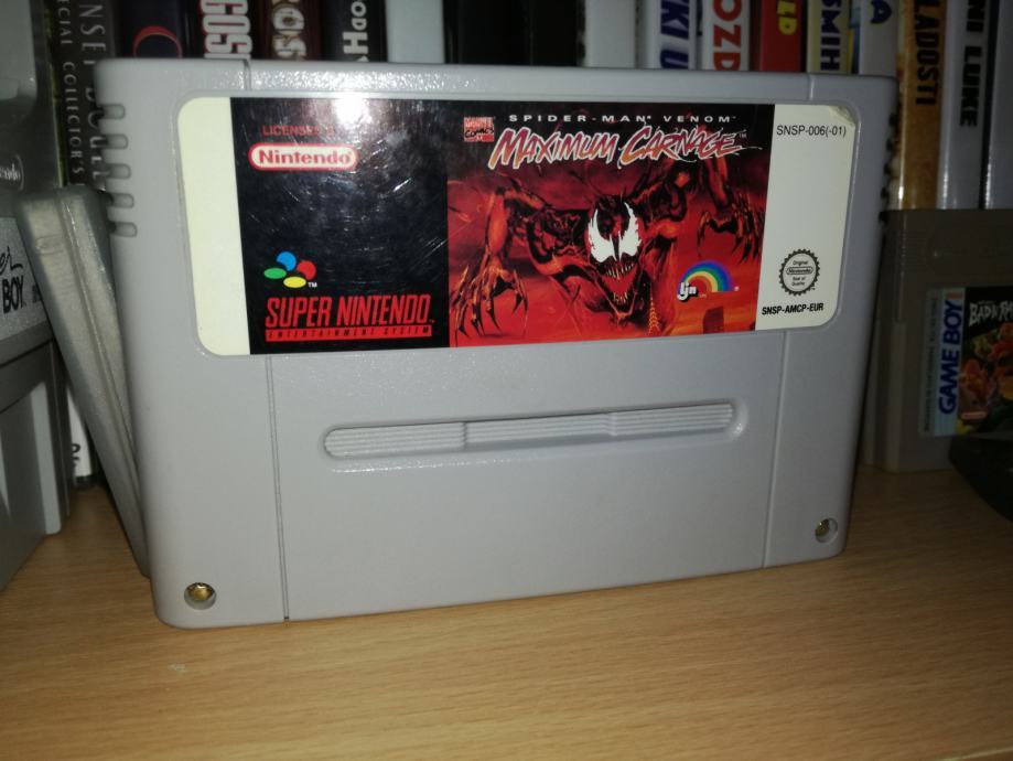 Spider-Man & Venom Maximum Carnage Sur Mega Drive – PAL Complet 1ère édition – Bon état
