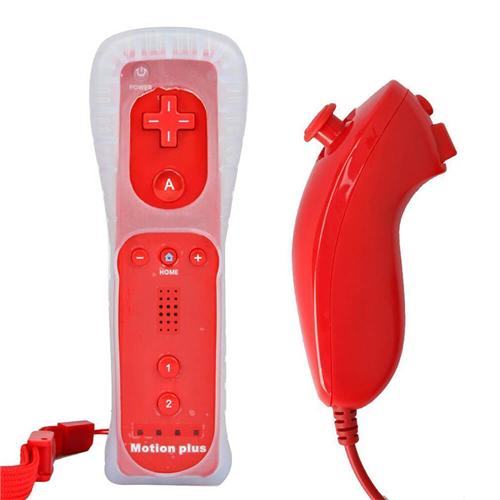 Wii Remote Plus + Nunchuk, crvene boje (zamjenski) (novo)