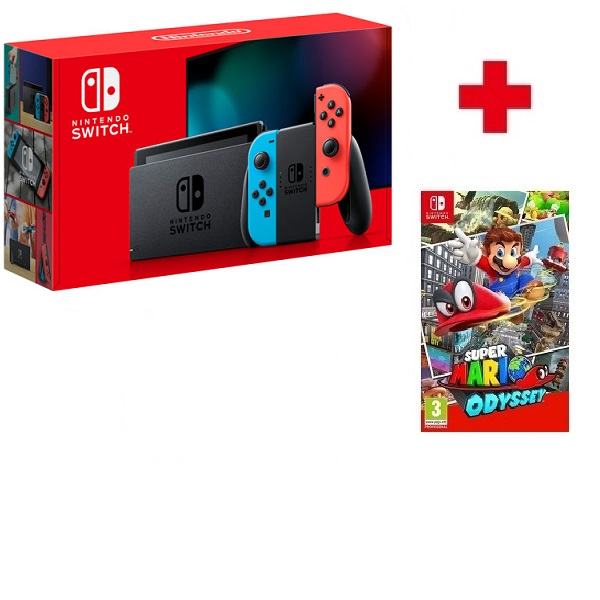 Nintendo Switch Joy-Con + Super Mario Odyssey,novo u trgovini,račun