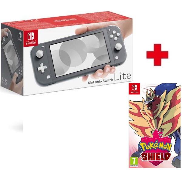 Nintendo Switch Lite igraća konzola Grey+Pokemon Shield,novo,račun,gar