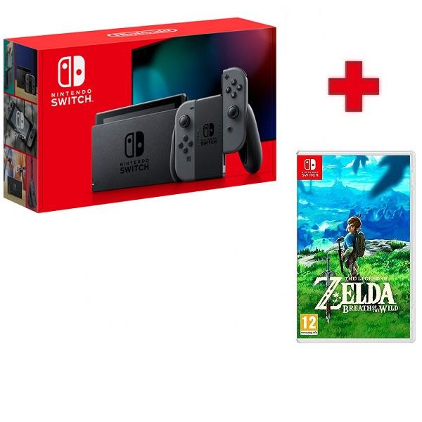 Nintendo Switch Sivi V2+The legend of Zelda igra,novo u trgovini,račun