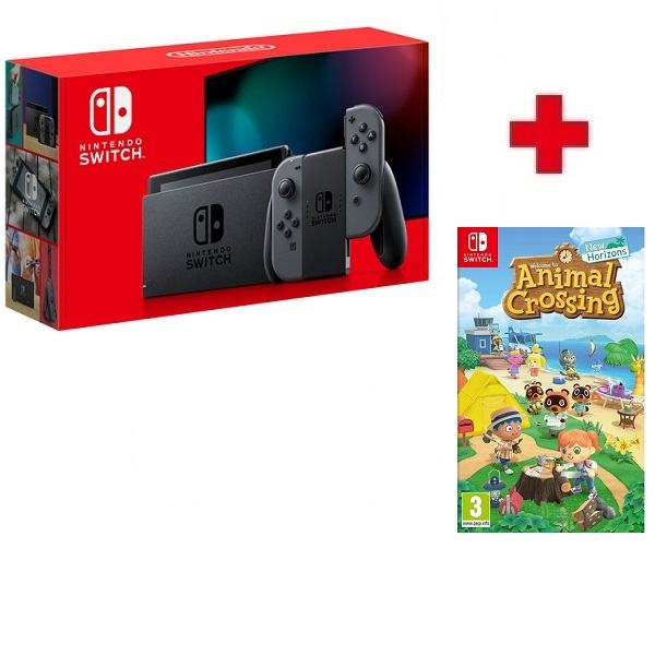 Nintendo Switch Sivi Joy-Con V2+Animal Crossing New Horizons,novo,raču