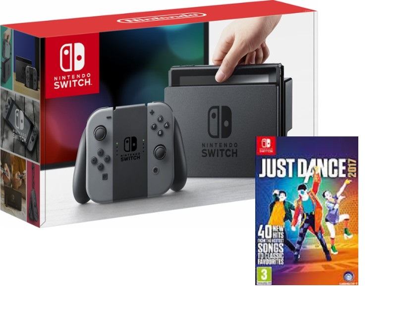 Nintendo Switch Sivi + Just Dance 17,novo u trgovini,račun,gar 1 g.