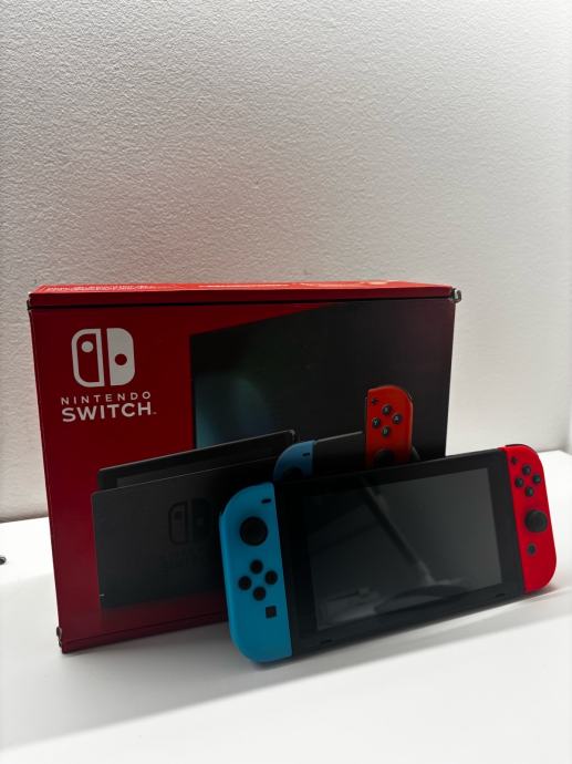 Nitendo Switch Console- Red & Blue Joy-Con HAD v1.1