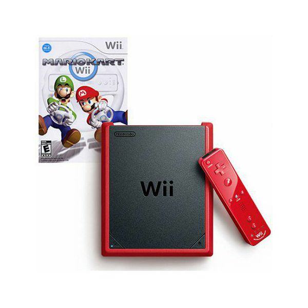 NINTENDO Wii Mini, crveni + Mario Kart,novo u trgovini