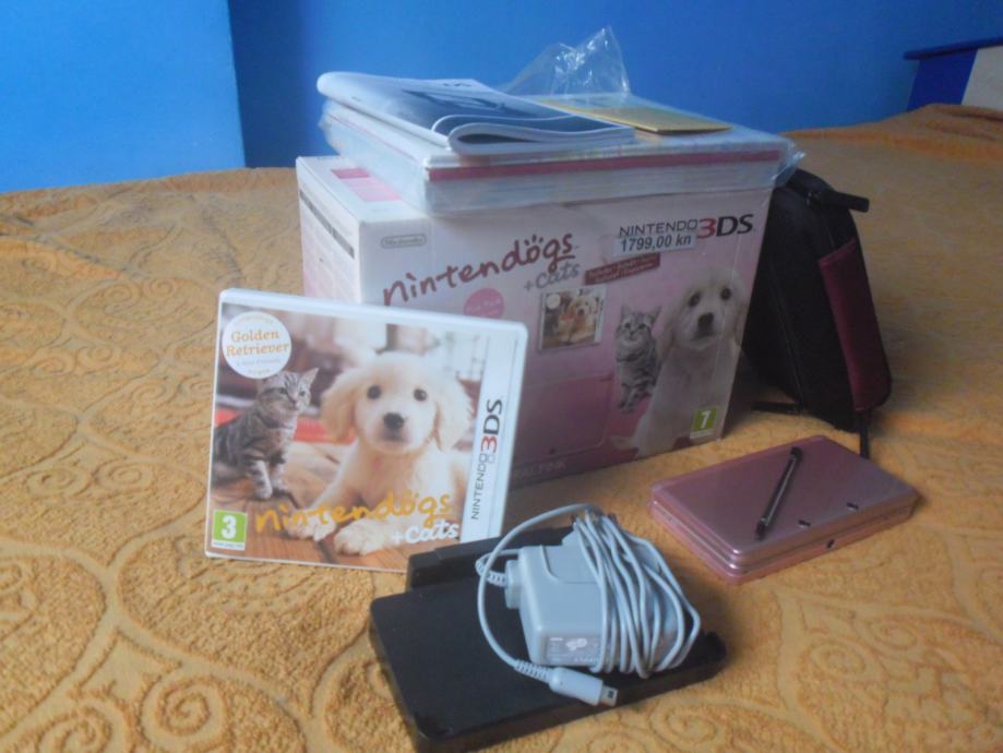 Nintendo 3DS Dogs+Cats Pink Pack