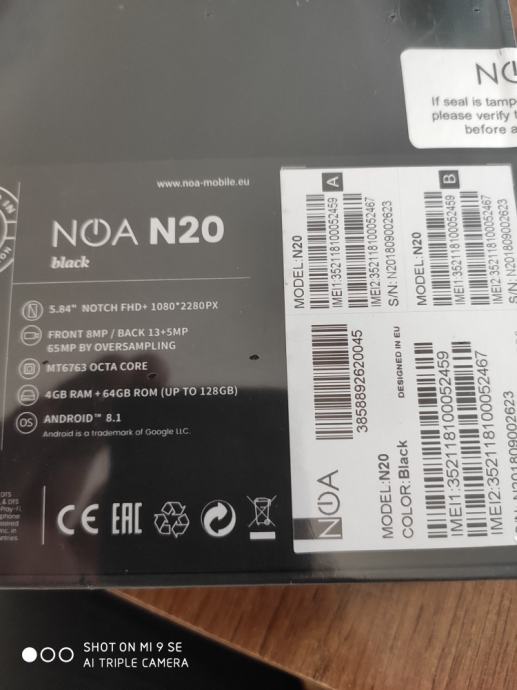 Noa N 20 prodaja zamjena