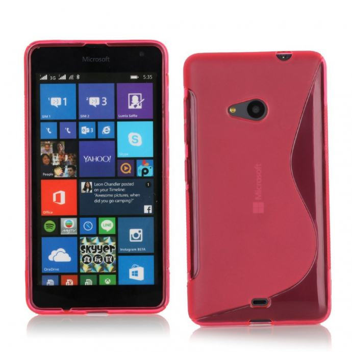 Microsoft Nokia Lumia 535 - ROZA - S - Line maskica + FOLIJA GRATIS!