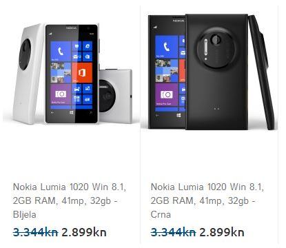 Nokia Lumia 1020 Win 8.1, -NOVI/IZDAVANJE R1/ NA RATE 12 X 241KN