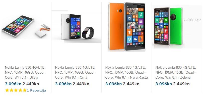 Nokia Lumia 830 4G/LTE, NFC, -NOVI/IZDAVANJE R1/ NA RATE 12 X 204KN