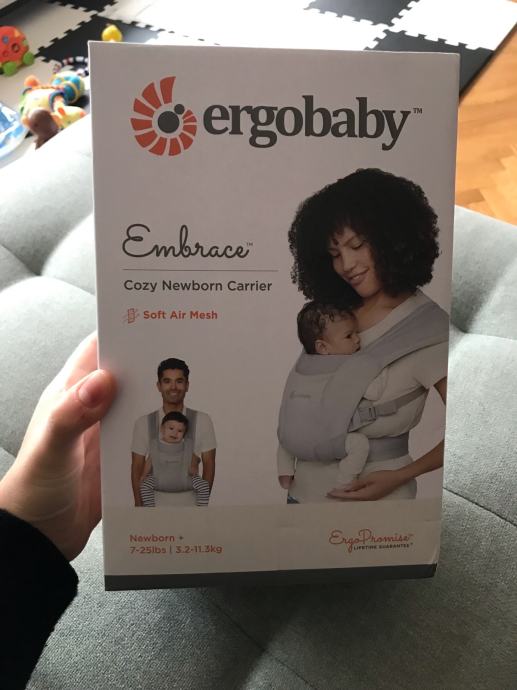 Ergobaby Embrace Soft Air Mesh, soft grey
