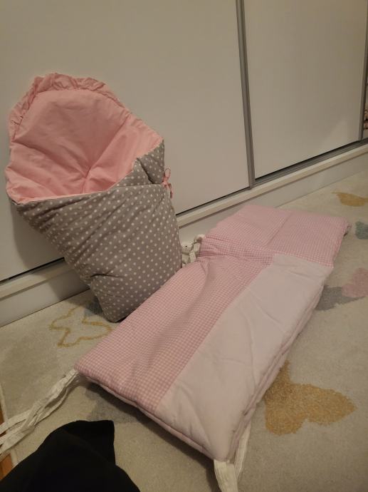 Jastuk za izlazak iz rodilišta + ogradica za krevetić