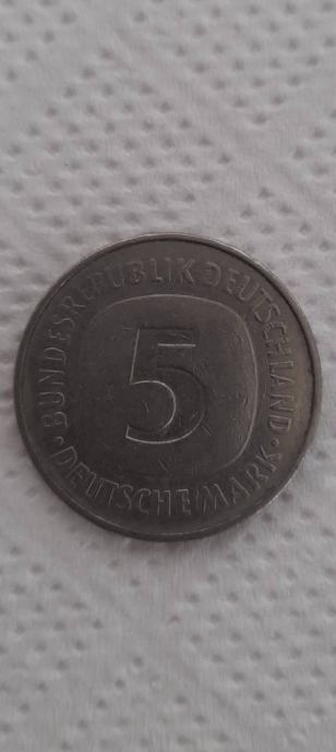 5 deutsche mark 1975