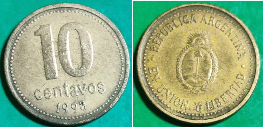 Argentina 10 centavos, 1993 ***/