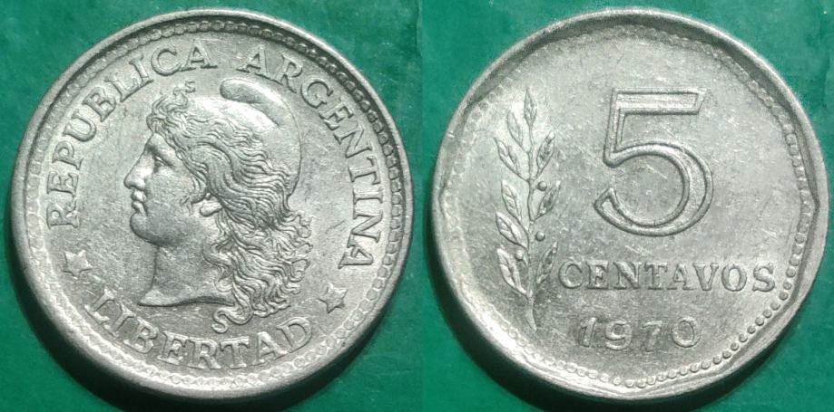 Argentina 5 centavos, 1970 ***/