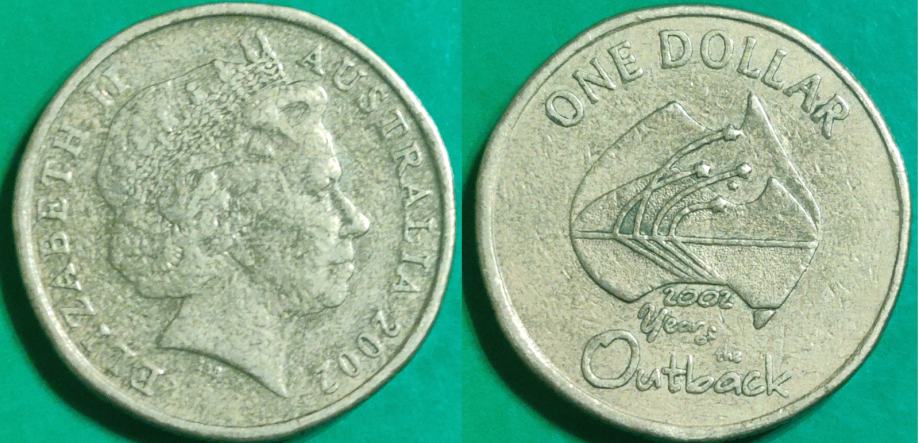 Australia 1 dollar, 2002 Year of the Outback ***/