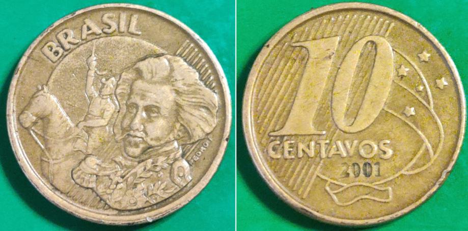 Brazil 10 centavos, 2001 ***/