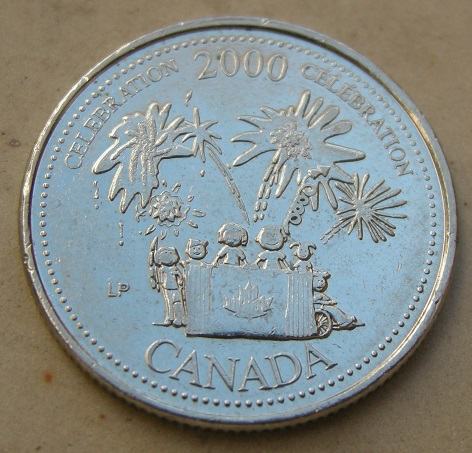 CANADA 25 CENTS 2000