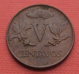 COLOMBIA 5 CENTAVOS 1971