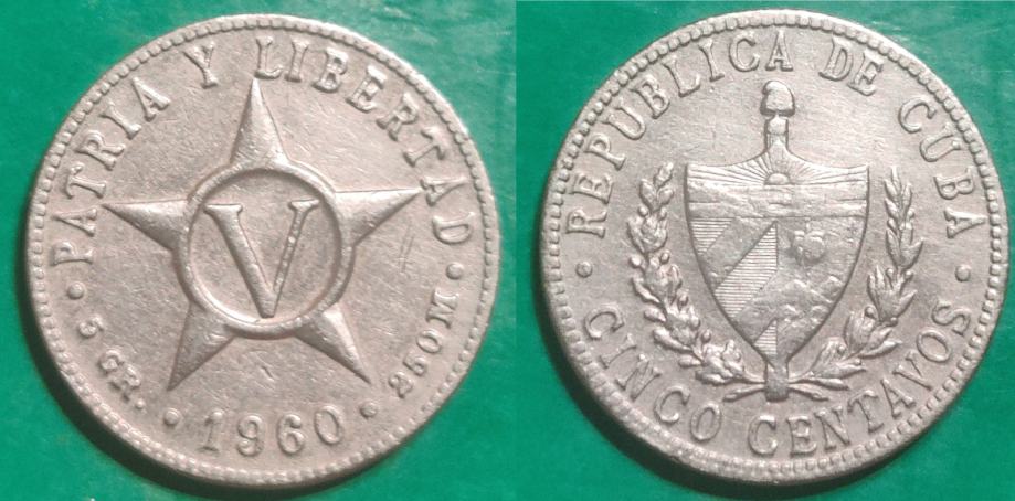Cuba 5 centavos, 1960 ***/