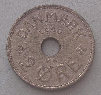 DENMARK 2 ORE 1940