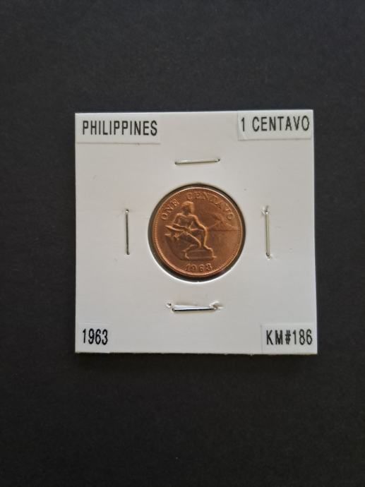 Filipini (Philippines) 1 Centavo 1963