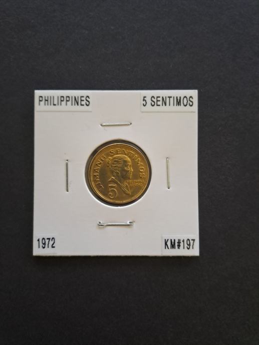 Filipini (Philippines) 5 Sentimos 1972