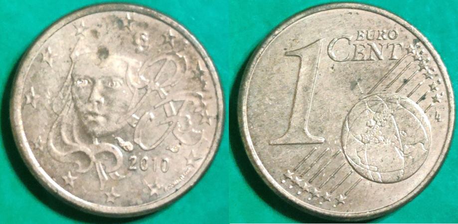 France 1 euro cent, 2010 ***/