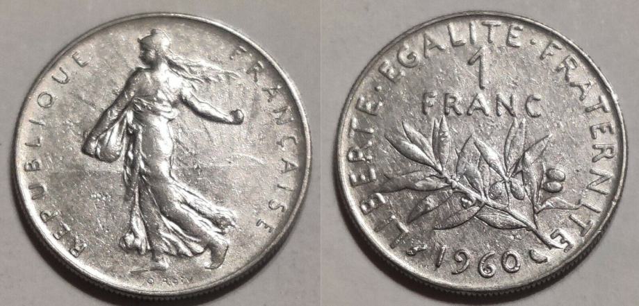 France 1 franc, 1960 **/