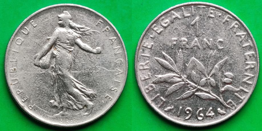 France 1 franc, 1964