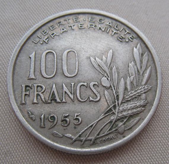 FRANCE 100 FRANCS 1955