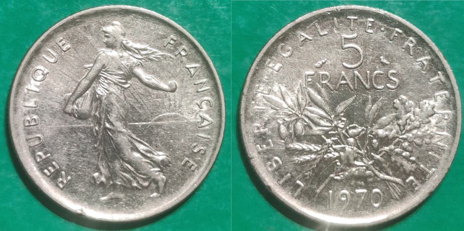 France 5 francs, 1970 ****/
