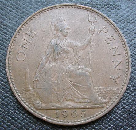 GREAT BRITAIN 1 PENNY 1965