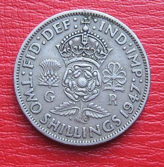 GREAT BRITAIN FLORIN (Two Shillings) 1947