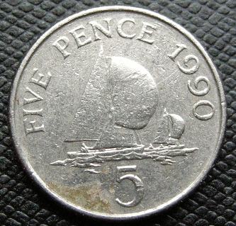 GUERNSEY 5 PENCE 1990