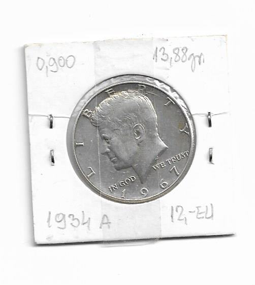 Half Dollar 1967 Srebro Half dollar 1967 srebro