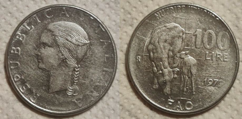 Italy 100 lire, 1979 FAO **/