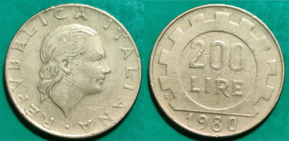 Italy 200 lire, 1980 /