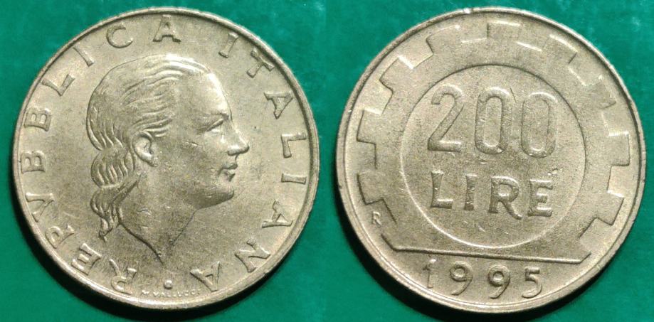 Italy 200 lire, 1995 /