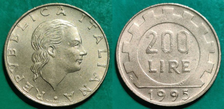 Italy 200 lire, 1995 /