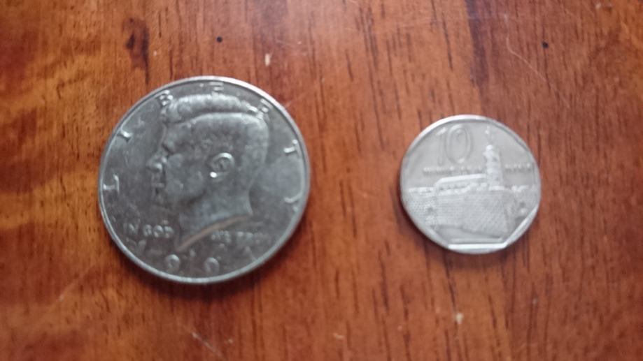Kovanica Half Dollar 1991, 10 centi 1999 Cuba